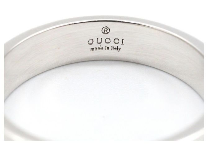 Anello Gucci Icon Band in oro bianco 18K Argento - vista 4