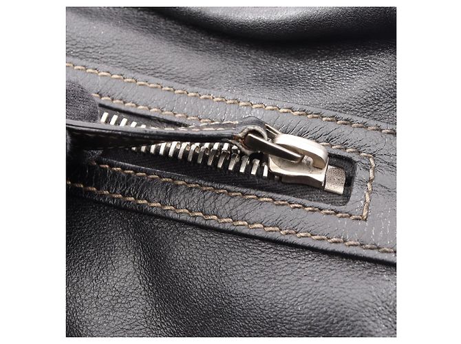 Borsa a tracolla Gucci Crest in pelle nera Nero - vista 10