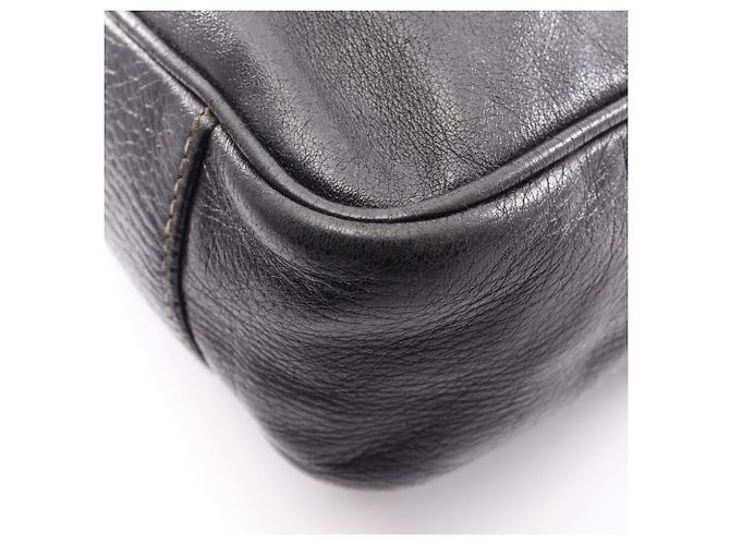 Borsa a tracolla Gucci Crest in pelle nera Nero - vista 5