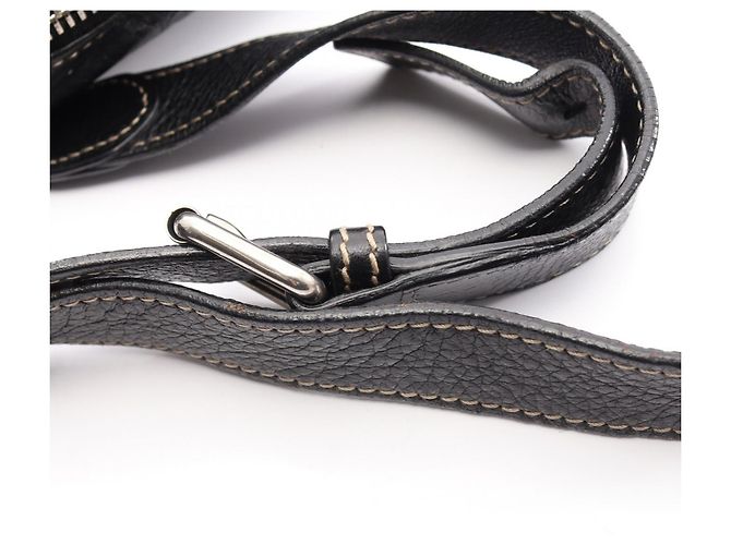 Borsa a tracolla Gucci Crest in pelle nera Nero - vista 9