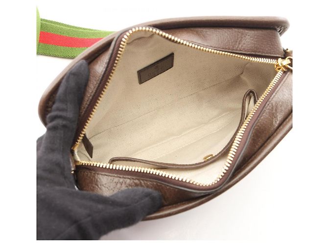 Borsa Mini Gucci Jumbo GG Marrone Beige - vista 3