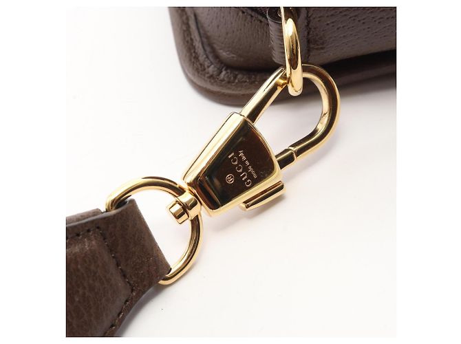 Borsa Mini Gucci Jumbo GG Marrone Beige - vista 7