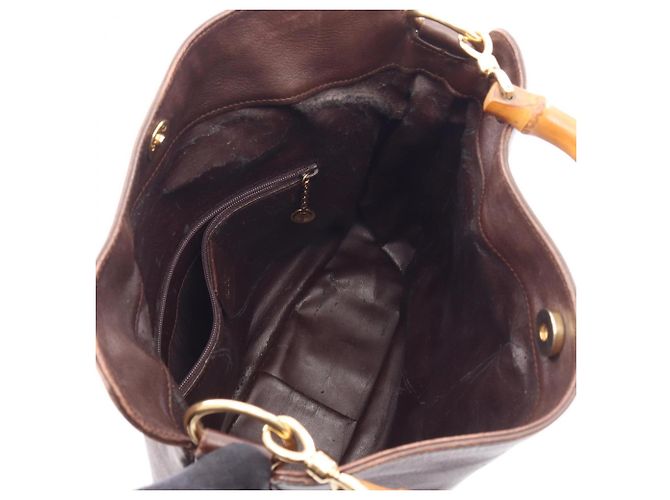 Borsa Gucci Bamboo 2-Way Marrone - vista 3