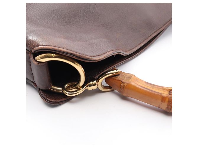 Borsa Gucci Bamboo 2-Way Marrone - vista 7