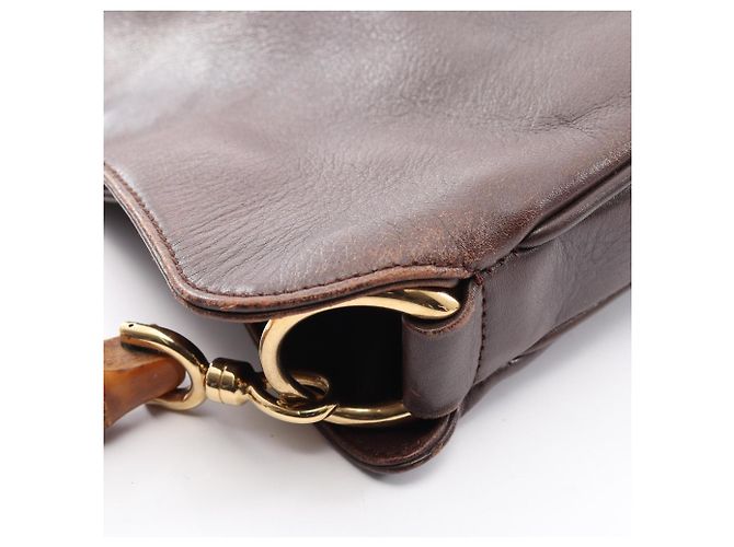 Borsa Gucci Bamboo 2-Way Marrone - vista 8