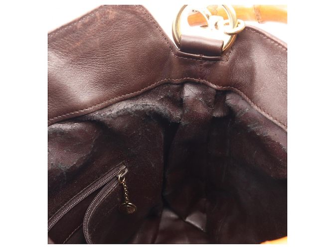Borsa Gucci Bamboo 2-Way Marrone - vista 9