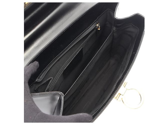 Borsa 2-Way Gancini Salvatore Ferragamo Nero - vista 3