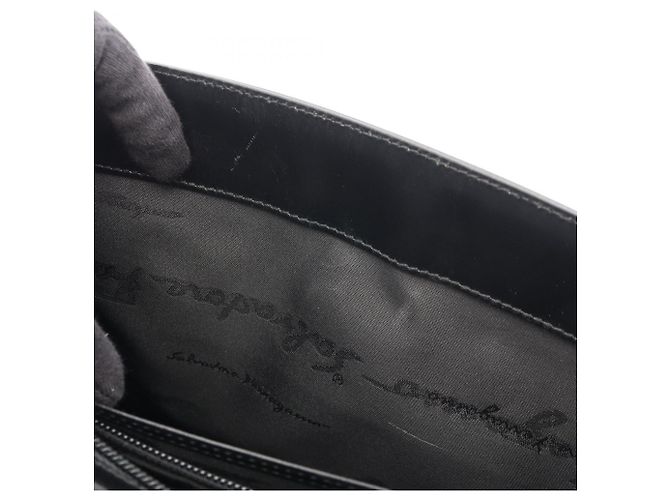 Borsa 2-Way Gancini Salvatore Ferragamo Nero - vista 9