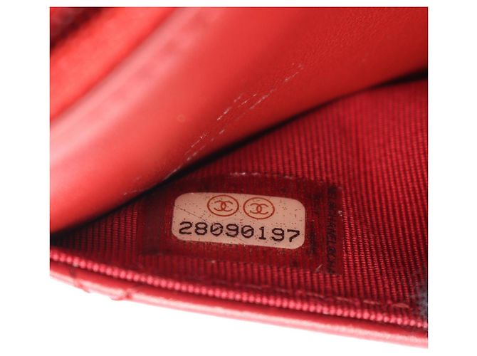 Borsa a tracolla Chanel 2.55 Matelassé Rosso - vista 5