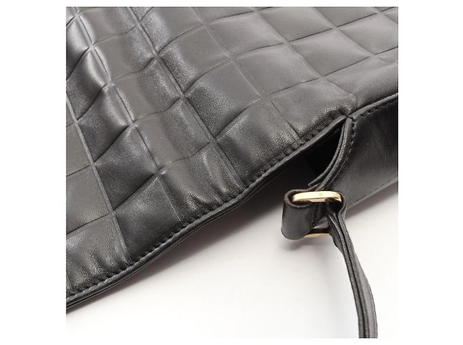 Timeless Borsa a tracolla Chanel Chocolate Bar Nero - vista 10