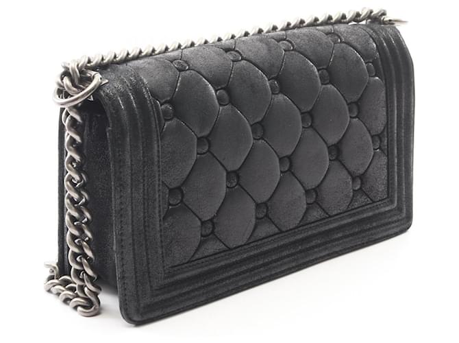 Borsa a tracolla Chanel Boy Nero - vista 2