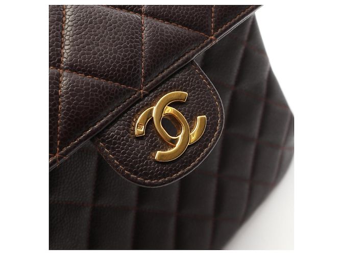 Borsa a tracolla Chanel Matelassé Double-Faced Marrone - vista 11