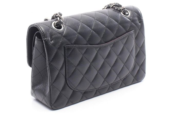 Borsa a tracolla Chanel Matelassé Double Flap Nero - vista 2