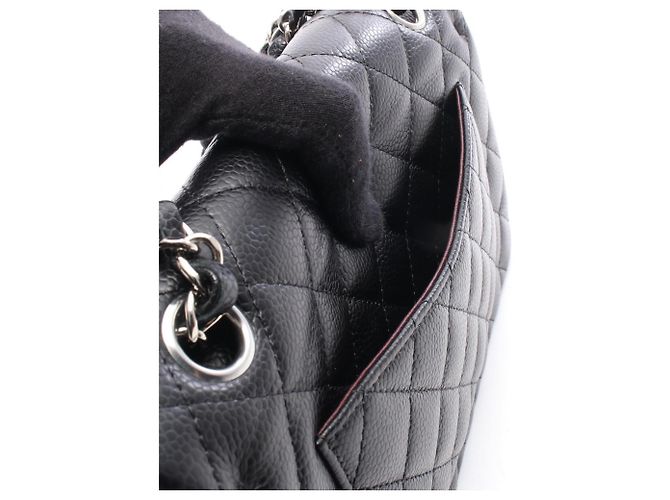 Borsa a tracolla Chanel Matelassé Double Flap Nero - vista 6