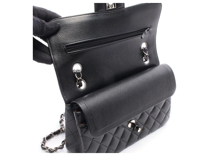Borsa a tracolla Chanel Matelassé Double Flap Nero - vista 8
