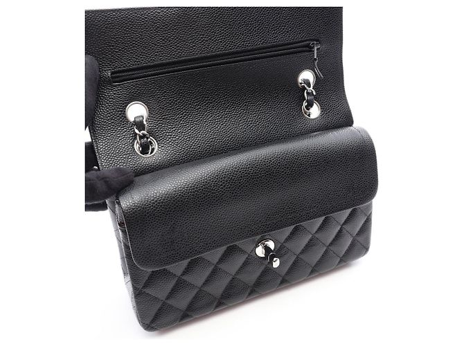 Borsa a tracolla Chanel Matelassé Double Flap Nero - vista 11