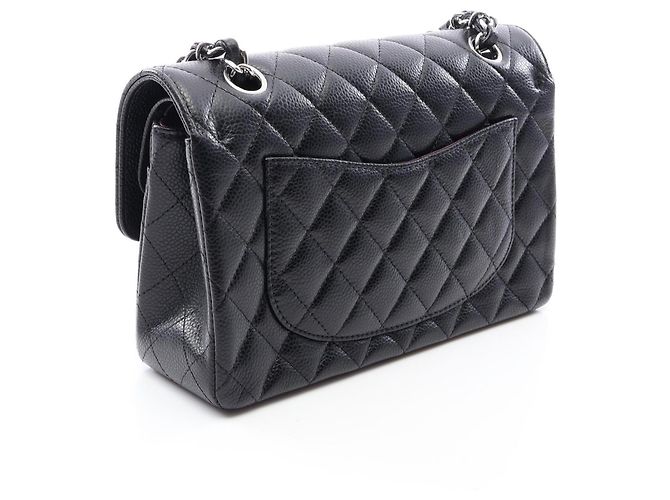 Borsa a tracolla Chanel Matelassé Double Flap Nero - vista 2