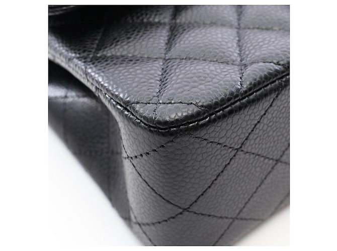 Borsa a tracolla Chanel Matelassé Double Flap Nero - vista 7