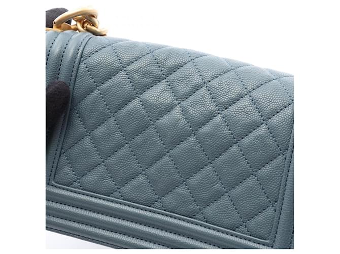 Borsa Chanel Boy Small in blu - vista 10