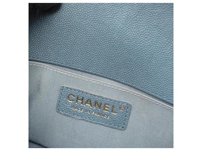 Borsa Chanel Boy Small in blu - vista 11