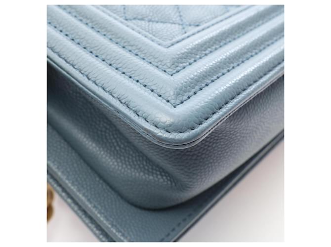 Borsa Chanel Boy Small in blu - vista 6
