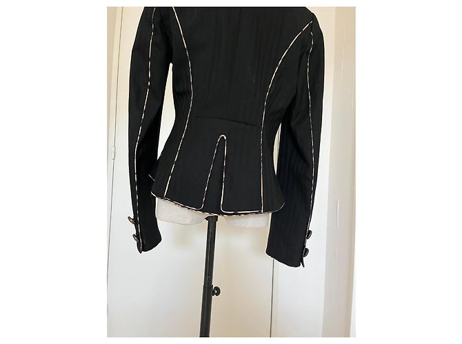 Just Cavalli Blazer nero con fodera leopardata - vista 8
