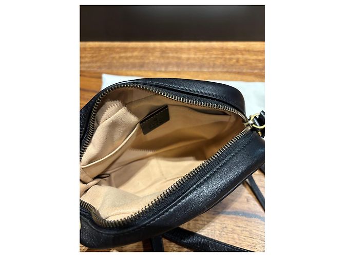 Borsa Gucci Marmont Camera Small in pelle matelassé nera Nero - vista 7