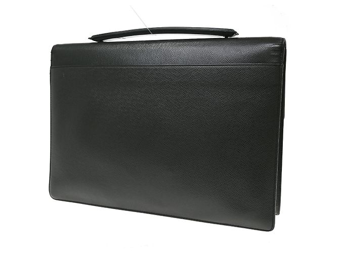Louis Vuitton Porte-Documents Angara Taiga Leather Black - view 2