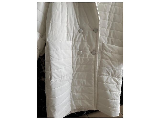 Autre Marque Cappotto trapuntato bianco - vista 4
