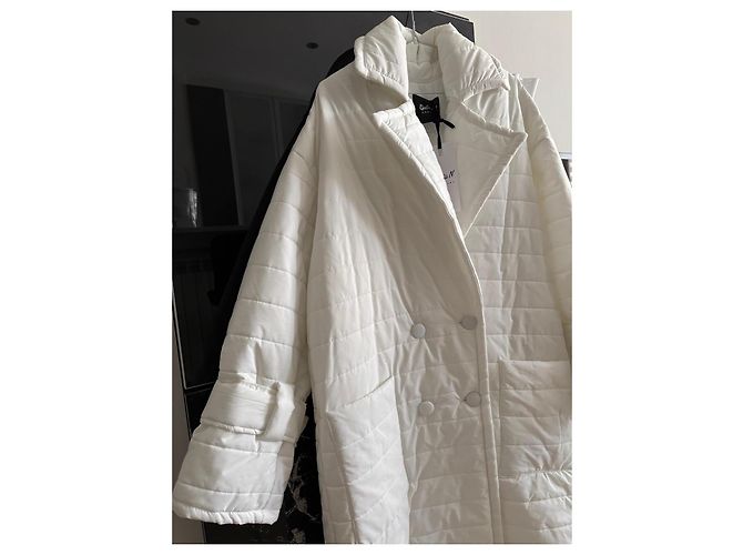 Autre Marque Cappotto trapuntato bianco - vista 7