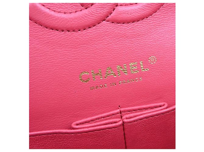 Chanel Timeless - Classic Double Flap Quilted Caviar Medium Rosa - vista 4