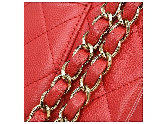Chanel Timeless - Classic Double Flap Quilted Caviar Medium Rosa - vista 6