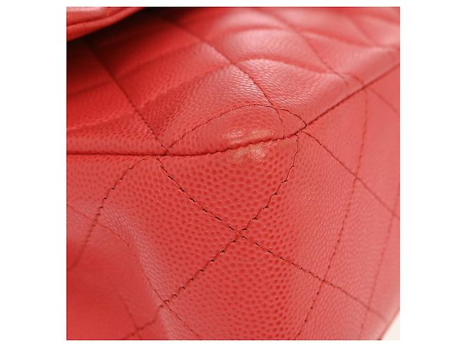 Chanel Timeless - Classic Double Flap Quilted Caviar Medium Rosa - vista 7
