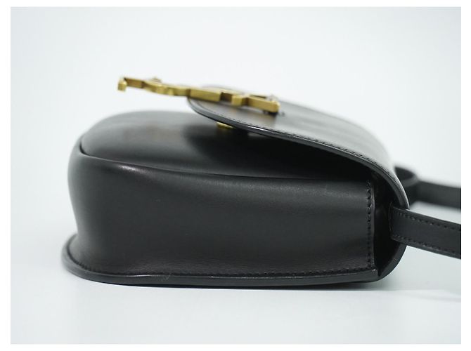 Saint Laurent Kaia Leather Mini Nero - vista 4