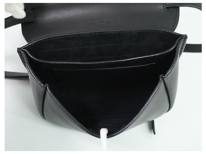 Saint Laurent Kaia Leather Mini Nero - vista 5