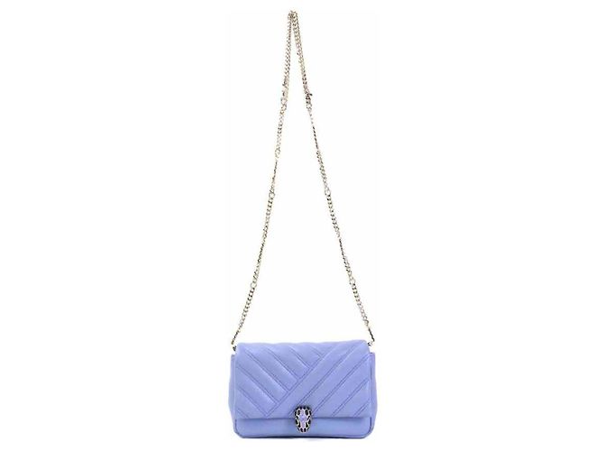 Bulgari Borsa a tracolla Bvlgari Serpenti Forever Viola scuro - vista 15