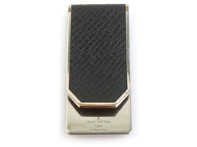 Fermi soldi Louis Vuitton Nero Argento - vista 2