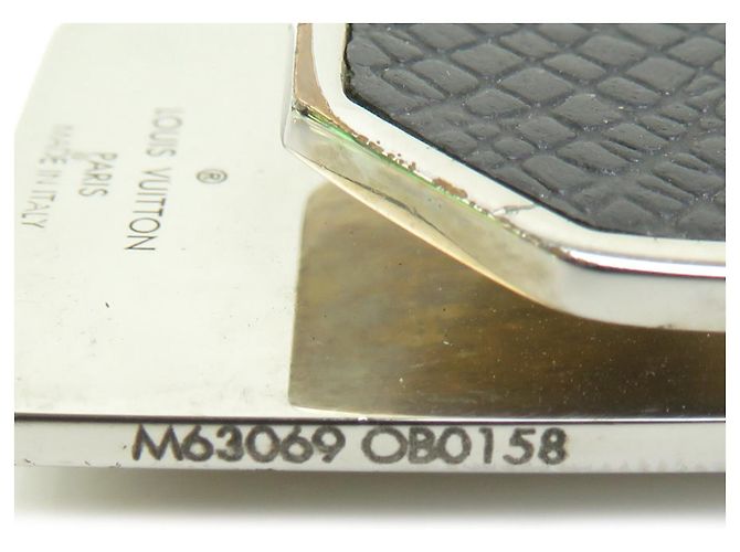 Fermi soldi Louis Vuitton Nero Argento - vista 7