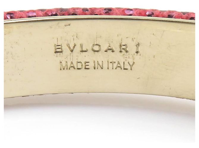 Bulgari Bvlgari BVLGARI Serpenti Metal Bangle Rosso D'oro - vista 10
