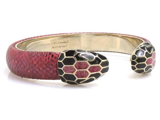Bulgari Bvlgari BVLGARI Serpenti Metal Bangle Rosso D'oro - vista 2