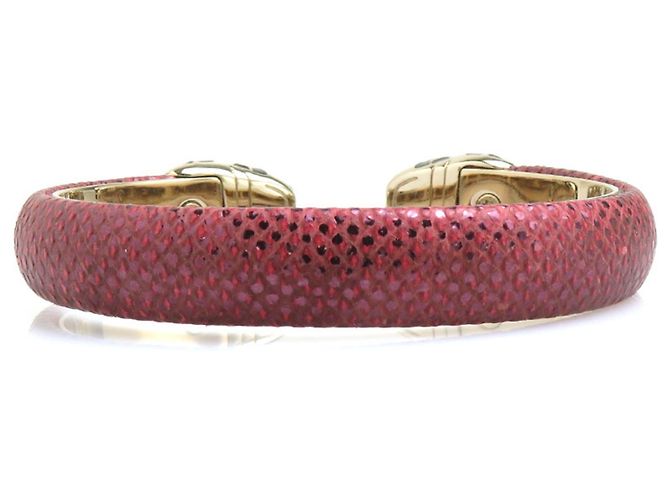 Bulgari Bvlgari BVLGARI Serpenti Metal Bangle Rosso D'oro - vista 4