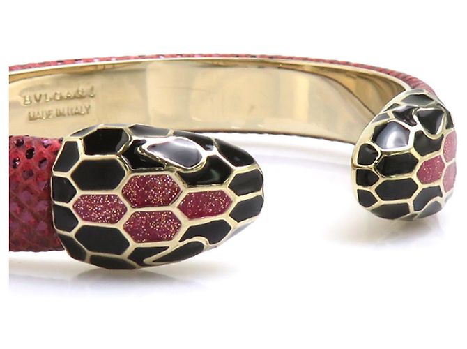 Bulgari Bvlgari BVLGARI Serpenti Metal Bangle Rosso D'oro - vista 5