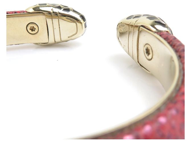 Bulgari Bvlgari BVLGARI Serpenti Metal Bangle Rosso D'oro - vista 6