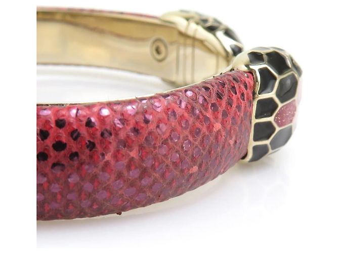 Bulgari Bvlgari BVLGARI Serpenti Metal Bangle Rosso D'oro - vista 7