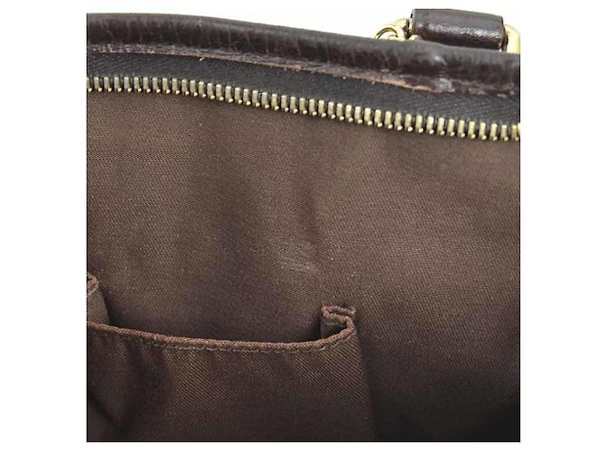 Borsa a tracolla Gucci in tela GG e pelle marrone Beige - vista 13
