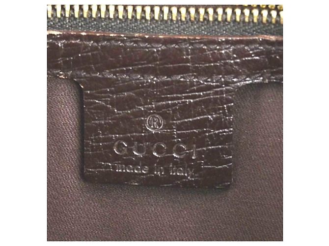 Borsa a tracolla Gucci in tela GG e pelle marrone Beige - vista 16