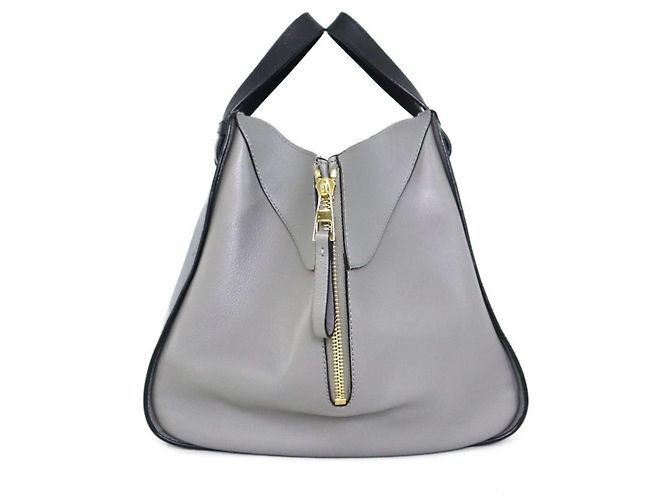 Borsa a mano in pelle Loewe Hammock Small Marrone Nero - vista 2