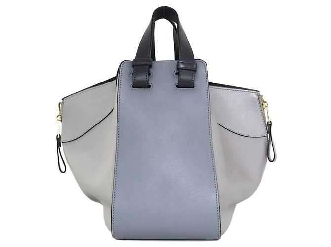 Borsa a mano in pelle Loewe Hammock Small Marrone Nero - vista 3