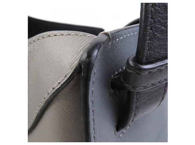 Borsa a mano in pelle Loewe Hammock Small Marrone Nero - vista 9