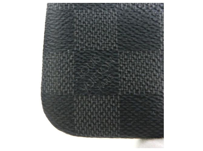 Monedero Louis Vuitton Damier Graphite Castaño Negro - vista 7